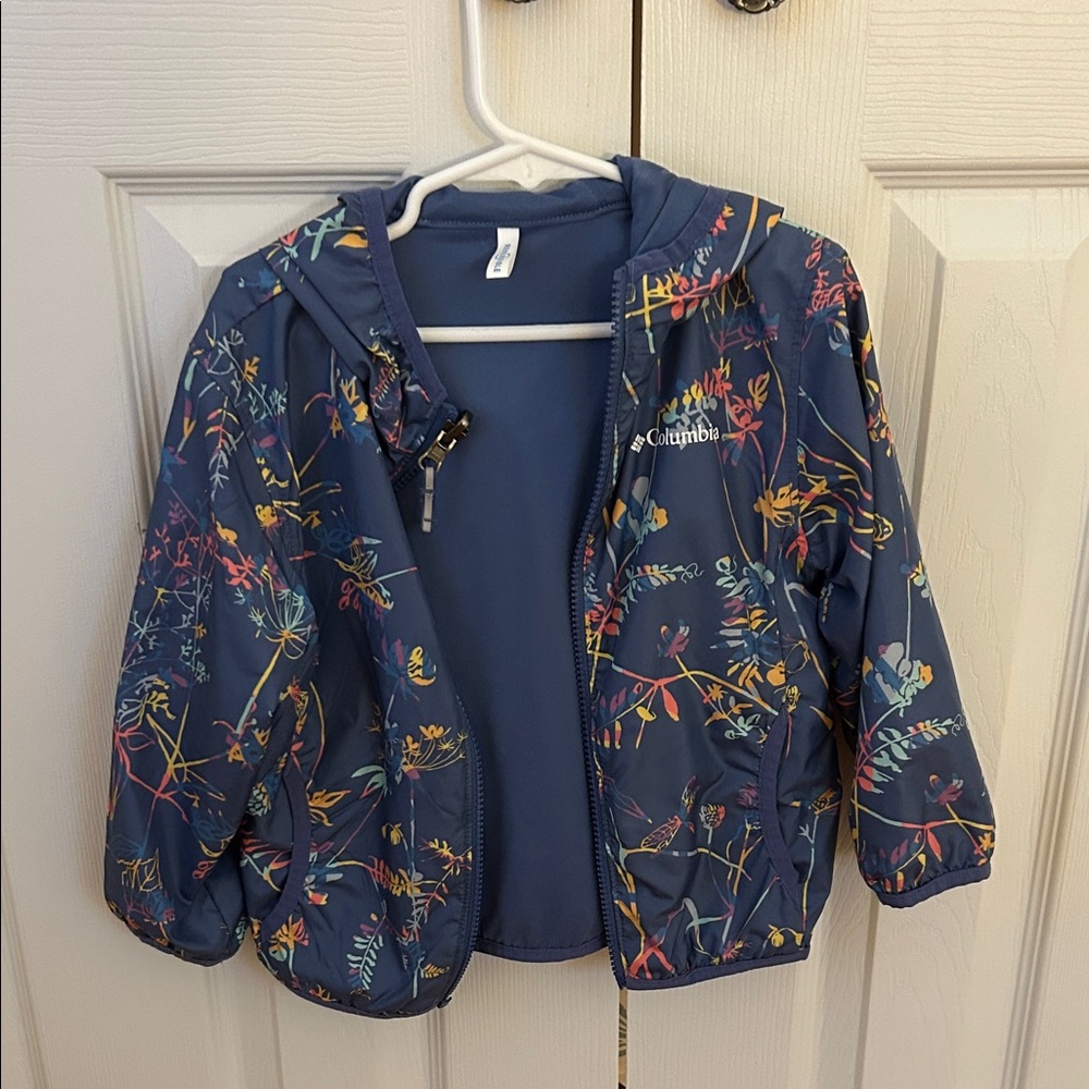 Columbia Kids' Navy Floral Raincoat